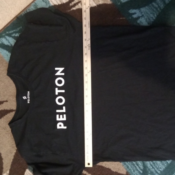 Peloton Black Crew Neck Tee Short Sleeve Workout Casual Womens Large - Picture 6 of 8